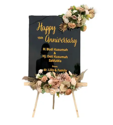 Papan Bunga Akrilik Keluang