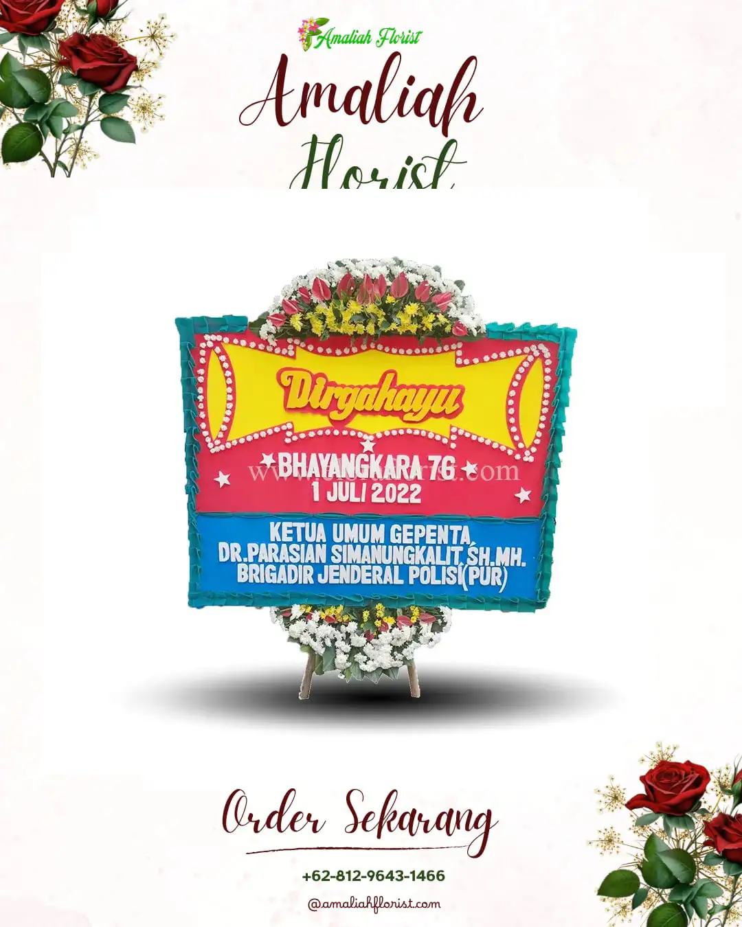 Papan Bunga HUT Ulang Tahun Keluang